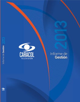 2013 Informe De Gestión Desempeño General De Los Canales Total Día Participación De Audiencias (Share% Personas) Meses – Franja Total Días 06:00 a 30:00 (L-D)