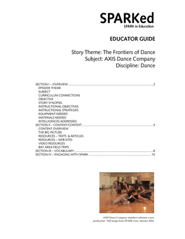 Dance Subject: AXIS Dance Company Discipline: Dance