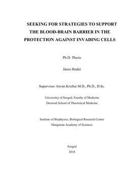 Seeking for Strategies to Support the Blood-Brain Barrier in The
