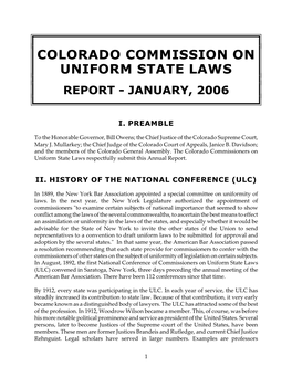 Colorado Commission on Uniform State Laws