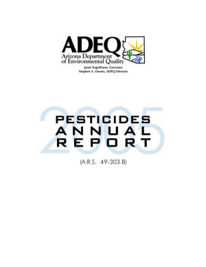 05 Pesticide Annual Report Revisions 10-25-05