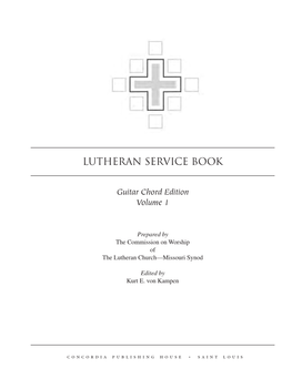 Hymns (03-1173) Accompaniment for the Liturgy (03-1174) Lutheran Service Builder—Electronic Edition