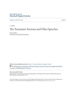 The Tractarians' Sermons and Other Speeches