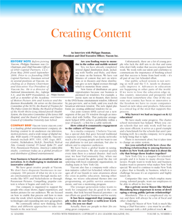 To Download a PDF of Interview with Philippe Dauman, President and Chief Executive Officer
