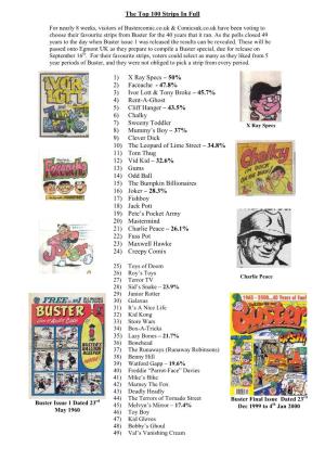 The Top 100 Strips in Full