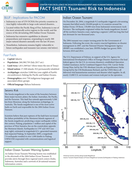 Tsunami Risk to Indonesia