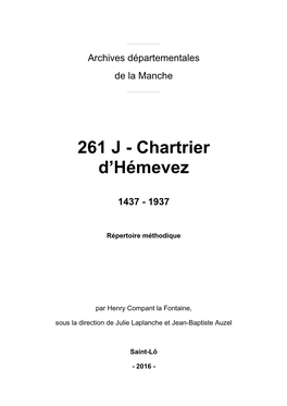 261 J - Chartrier D’Hémevez