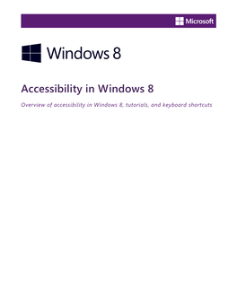 Accessibility in Windows 8