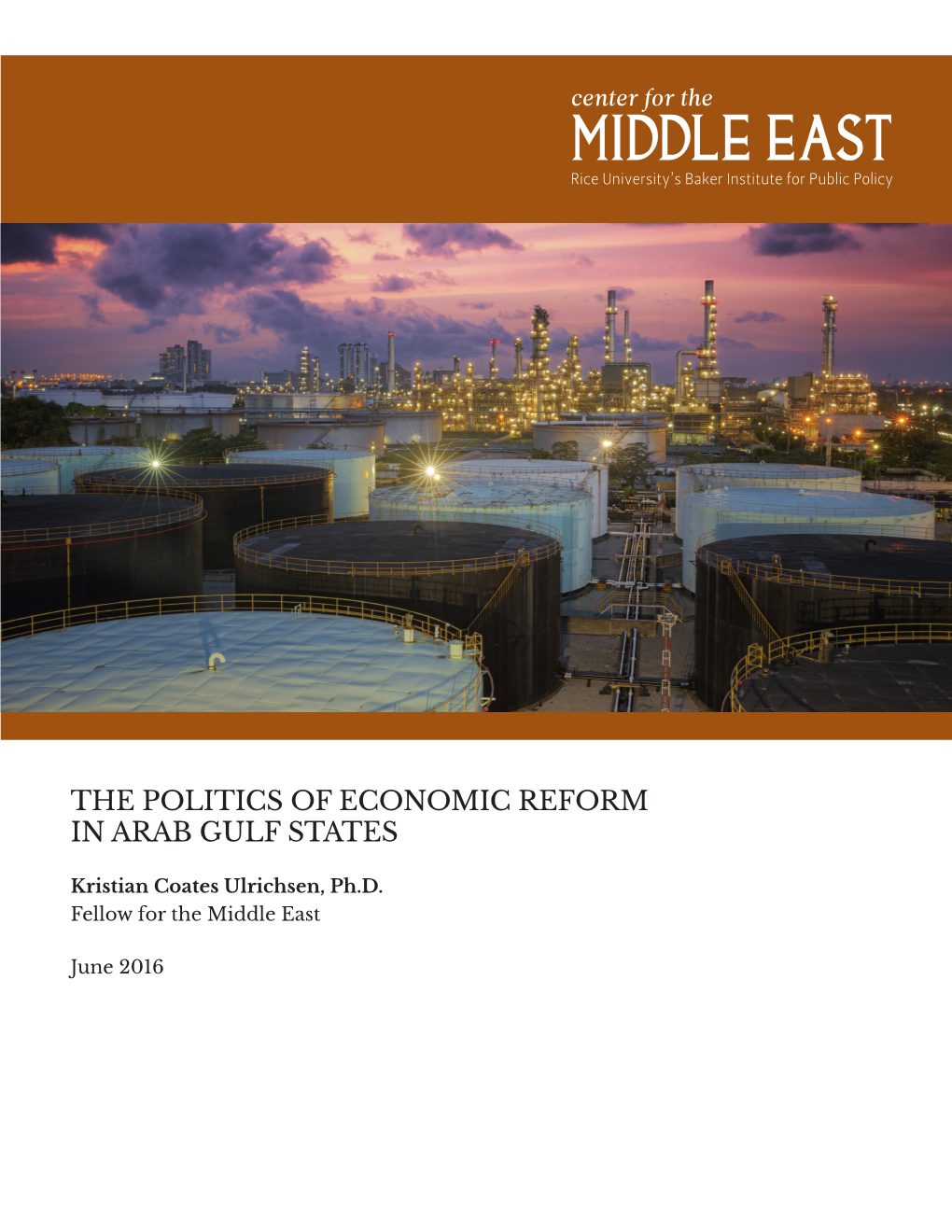 The Politics of Economic Reform in Arab Gulf States