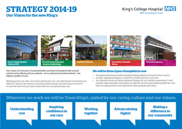 Strategy 2014-19: Our Vision for the New King's