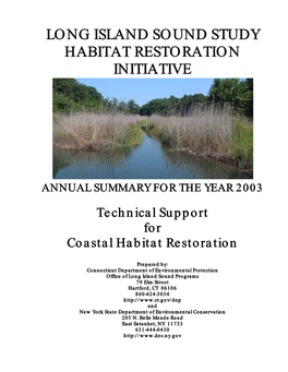 Long Island Sound Study Habitat Restoration Initiative