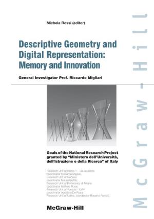 Descriptive Geometry and Digital Representation: Memory and Innovation I
