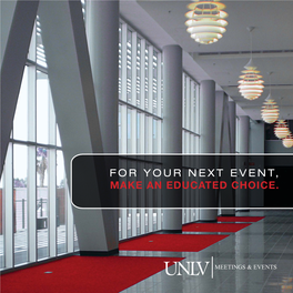 For Your Next Event, Make an Educated Choice