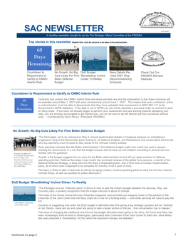 SAC March 2021 Newsletter