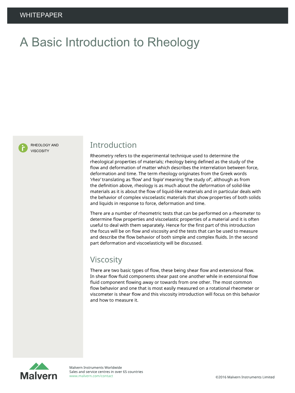 A Basic Introduction To Rheology - DocsLib