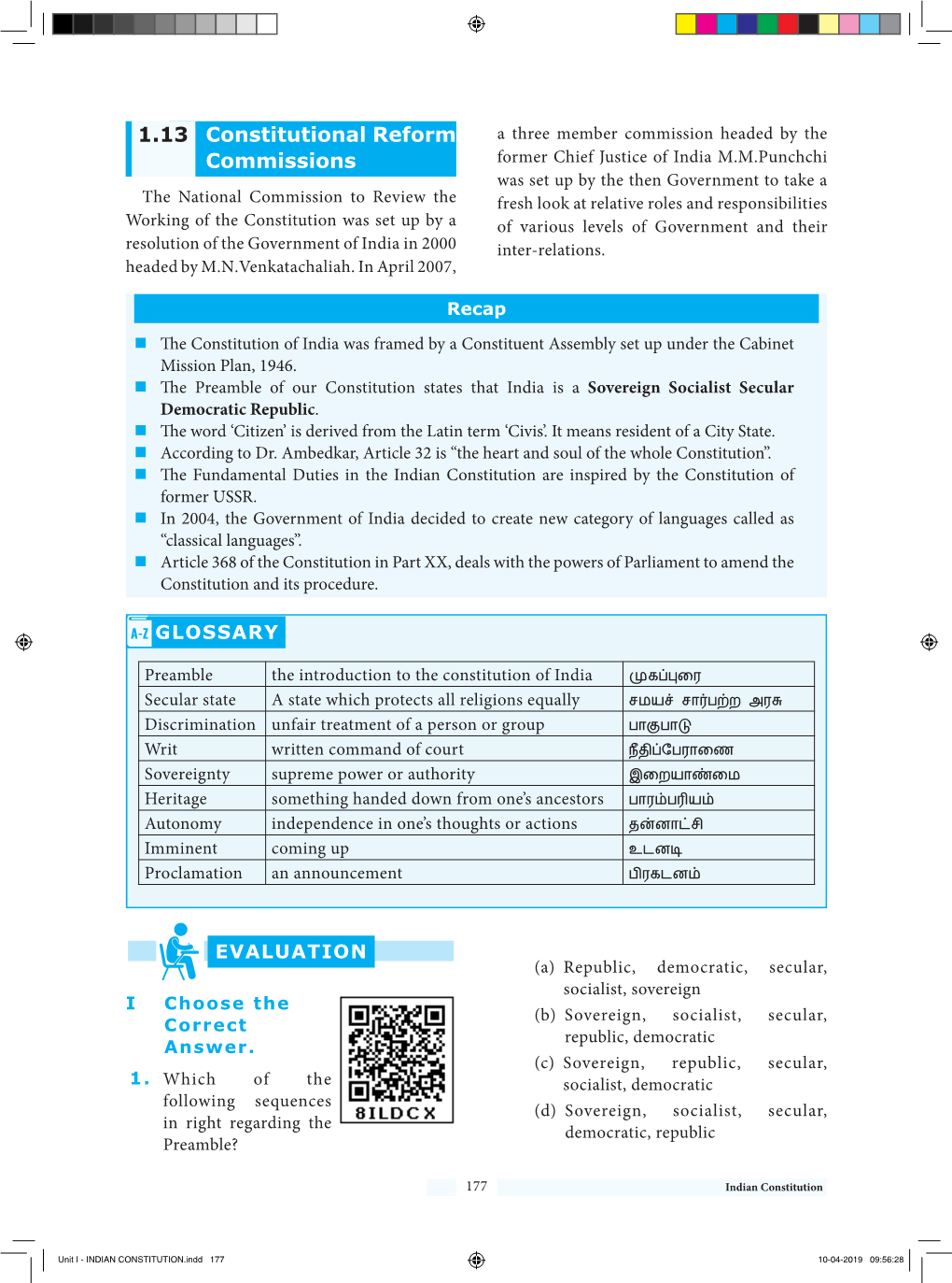 1.13 Constitutional Reform Commissions