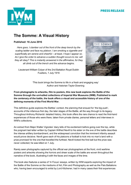 The Somme: a Visual History