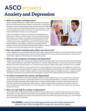 ASCO Answers: Anxiety and Depression