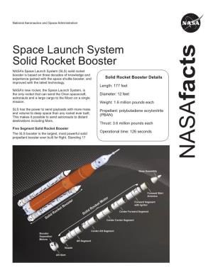 Space Launch System Solid Rocket Booster