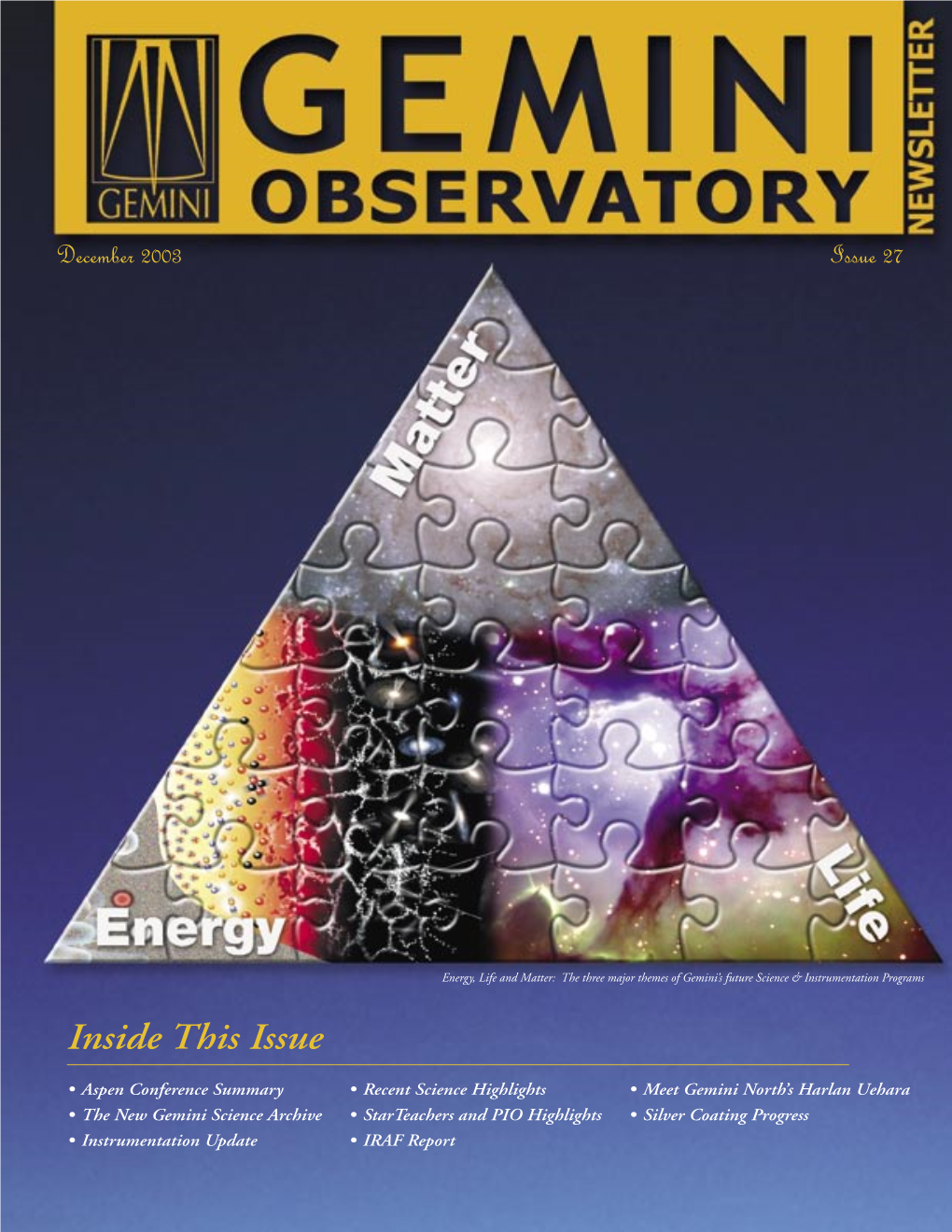 Issue 27, Dec. 2003