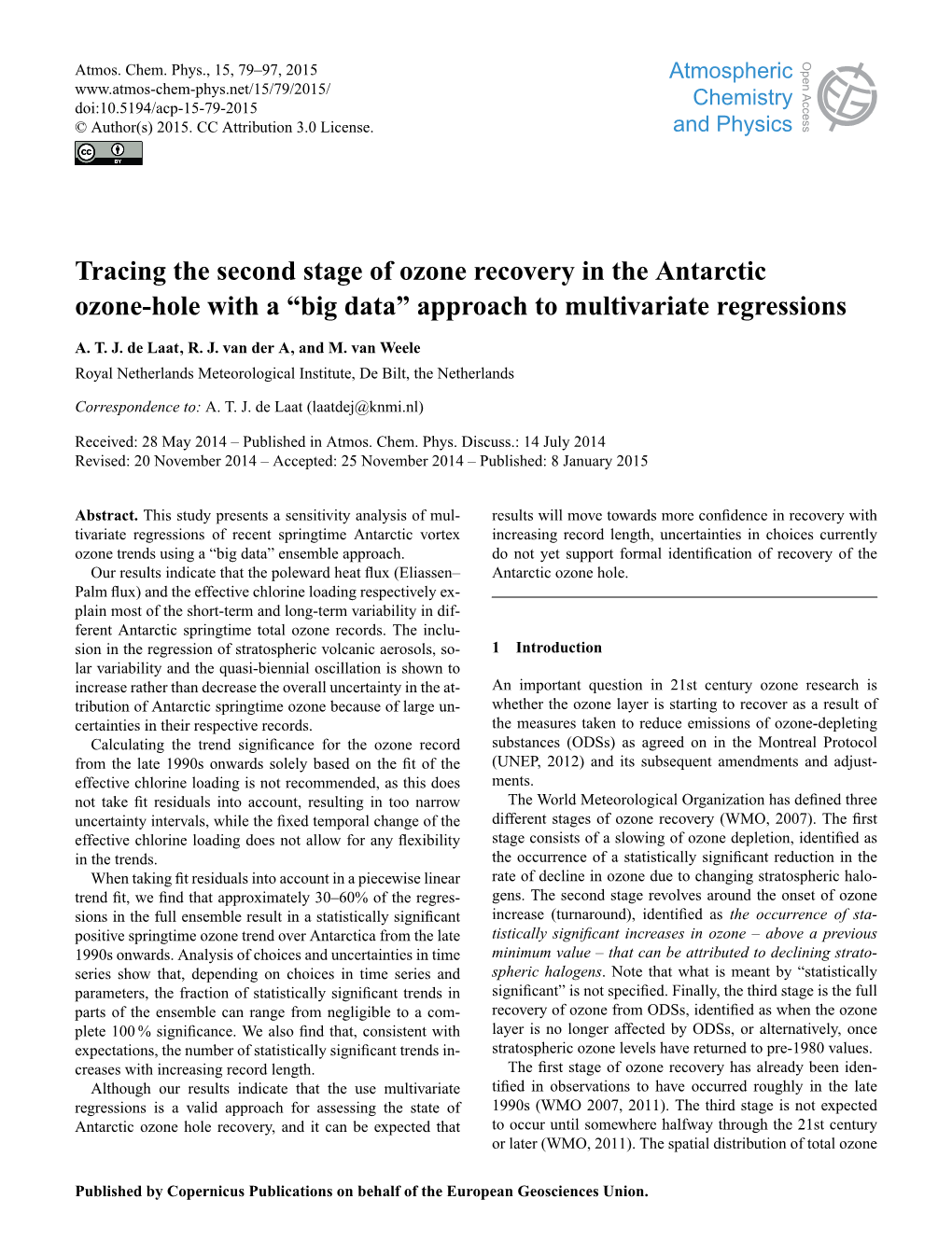 Tracing the Second Stage of Ozone Recovery in the Antarctic Ozone-Hole with a “Big Data” Approach to Multivariate Regressions