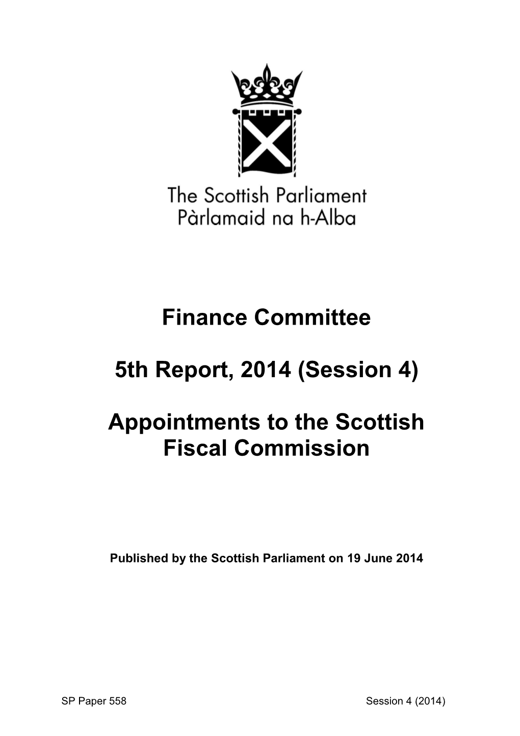 Appointments to the Scottish Fiscal Commission