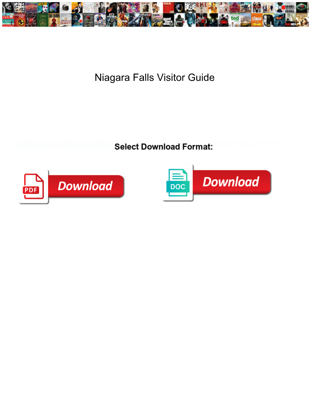 Niagara Falls Visitor Guide