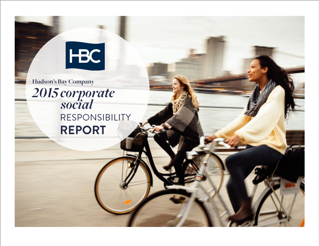 2015 Corporate Social RESPONSIBILITY REPORT Table 14 of CONTENTS 10