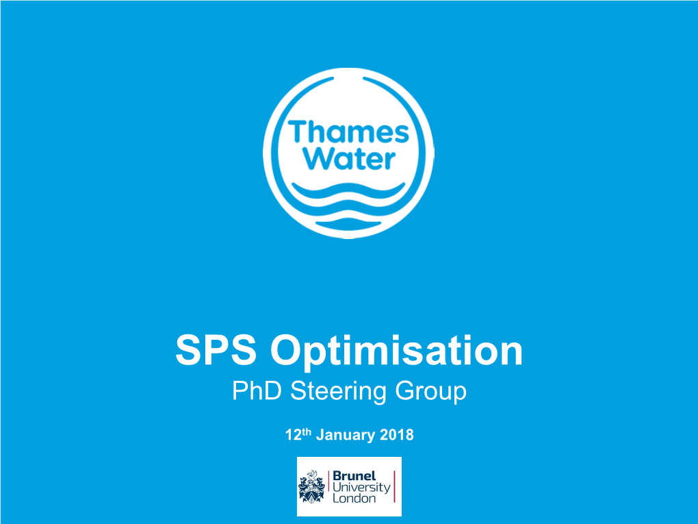 SPS Optimisation Phd Steering Group