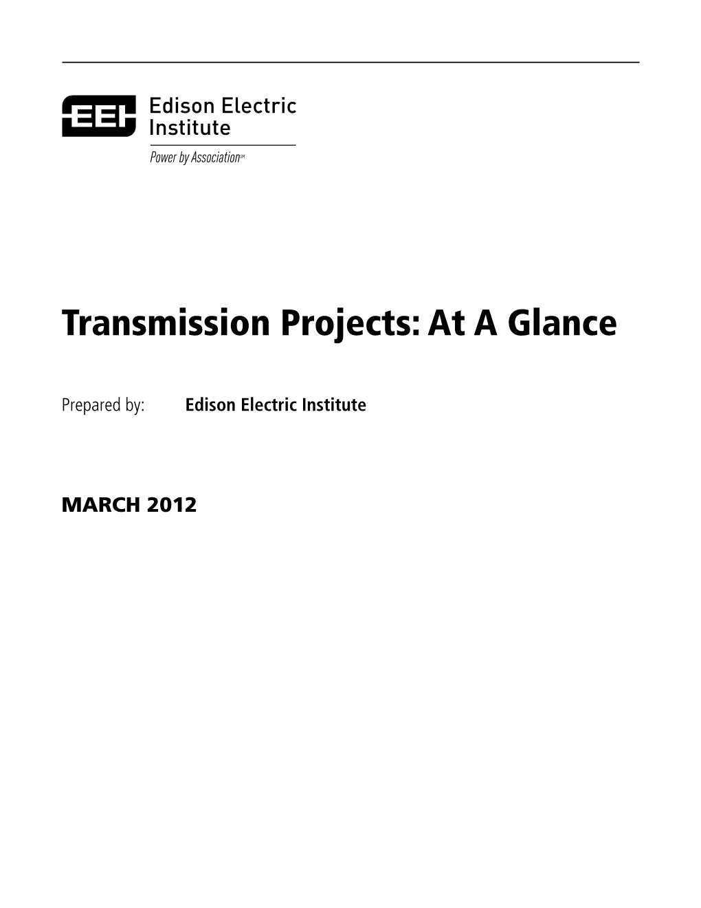 EEI's 'Transmission Projects