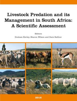 Livestock Predation and Its Management in South Africa: a Scientific Assessment