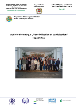 Sensibilisation Et Participation“ Rapport Final