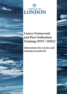 Curacy Framework and Post Ordination Training (POT / IME2)