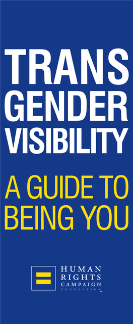 Transgender Visibility Guide