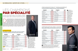 Classement Des Cabinets De Conseil Par Spécialité