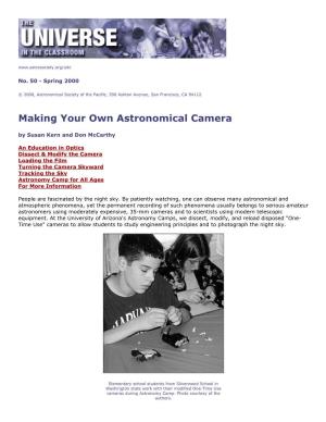 Making Your Own Astronomical Camera by Susan Kern and Don Mccarthy