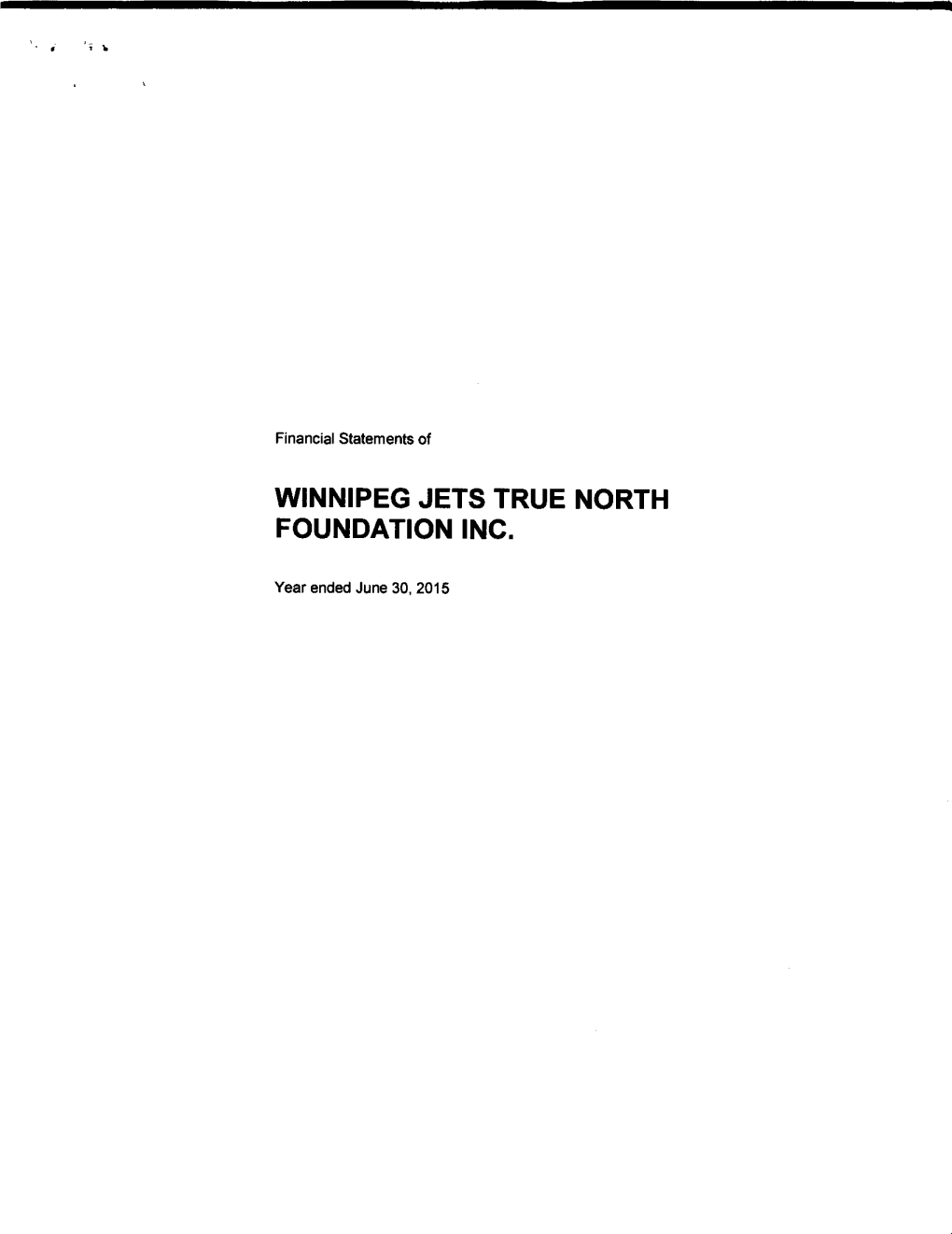 Winnipeg Jets True North Foundation Inc