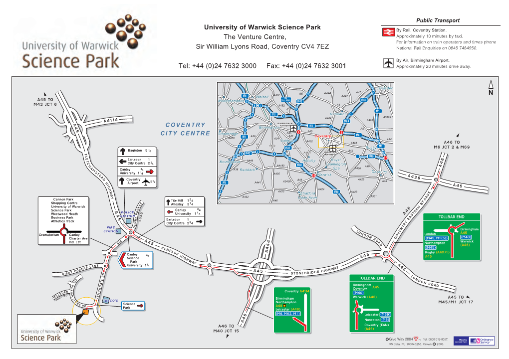Uni of Warwick Science Park.New