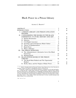 Black Power in a Prison Library