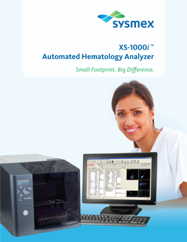 XS- I ™ Automated Hematology Analyzer
