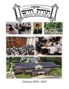 Catalog Contains Important Information About the Yeshiva, but It Is No Substitute for a Campus Visit