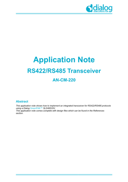 AN-CM-220 RS422 RS485 Transceiver