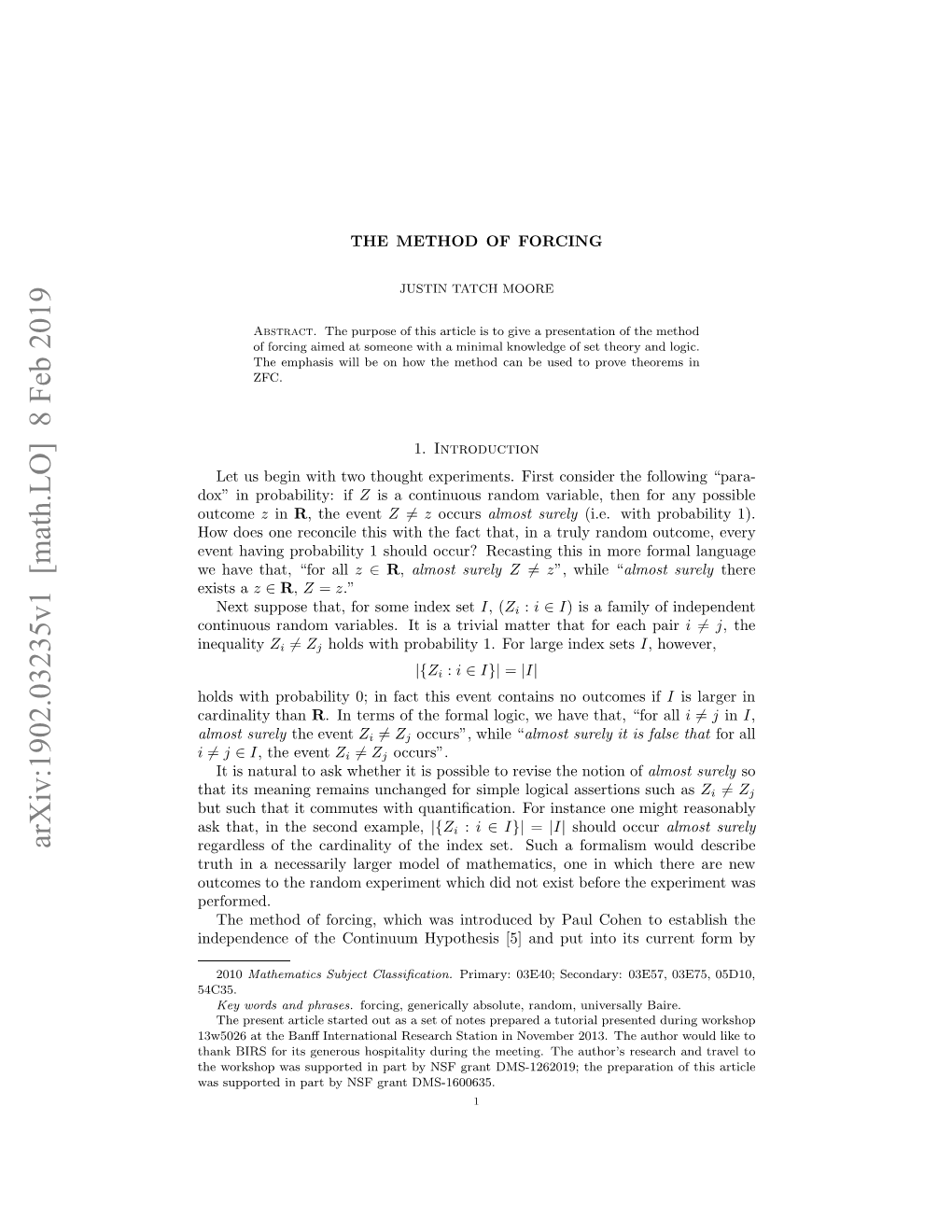 The Method of Forcing Can Be Used to Prove Theorems As Opposed to Establish Consistency Results