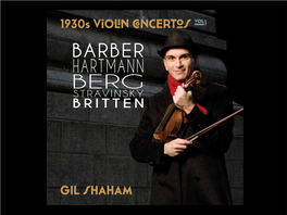 Barber Hartmann Berg Stravinsky Britten