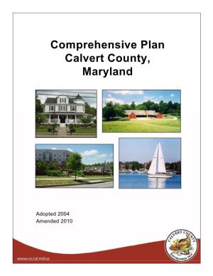 Comprehensive Plan Calvert County, Maryland