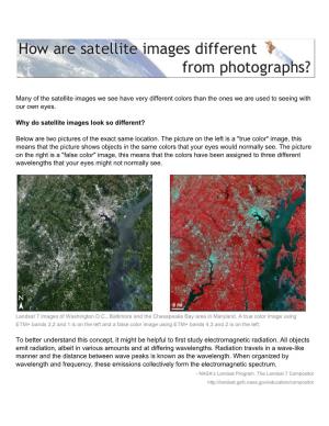 How Satellite Images Are Different from Photographs