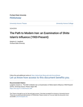 An Examination of Shiite Islam's Influence (1900-Present)