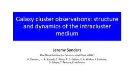 Galaxy Clusters Observations