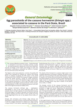 Egg Parasitoids of the Cassava Hornworm