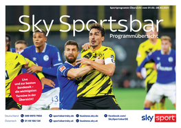 Sky Sportsbar Programm Februar